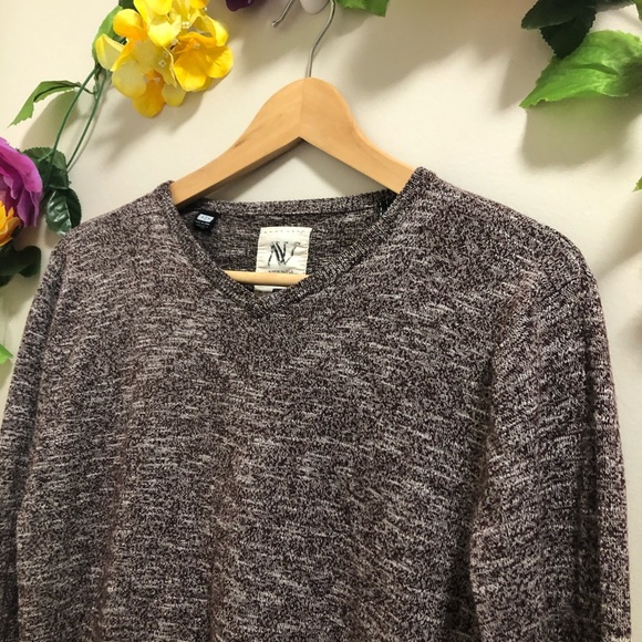 💜4/20 NEVADA V Neck Brown Sweater - Picture 3 of 7